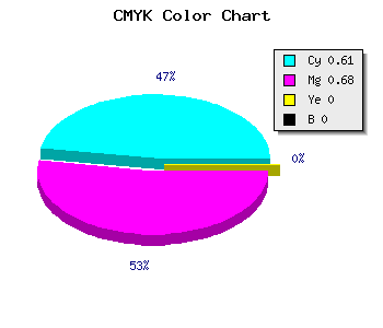 CMYK background color #6452FF code