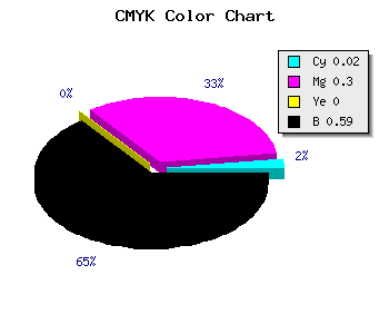 CMYK background color #674969 code