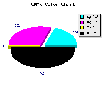 CMYK background color #675A80 code