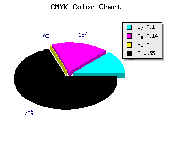 CMYK background color #676373 code