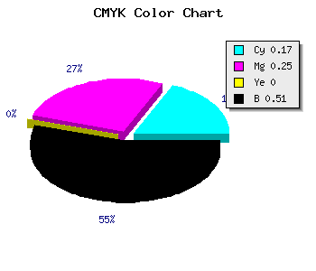 CMYK background color #685E7E code