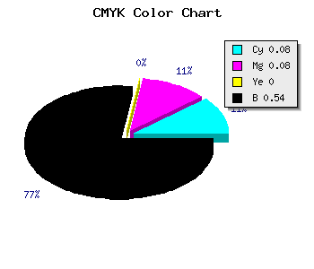CMYK background color #6C6C76 code