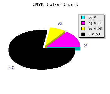 CMYK background color #6C6066 code