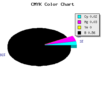 CMYK background color #6D6C6F code