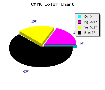 CMYK background color #6D5A5A code