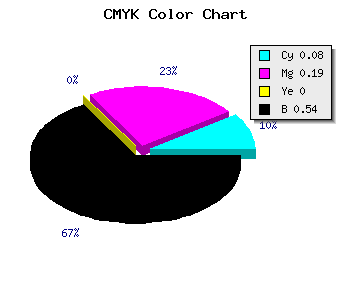 CMYK background color #6D6076 code