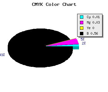 CMYK background color #6E6C6F code