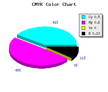 CMYK background color #6E59DD code
