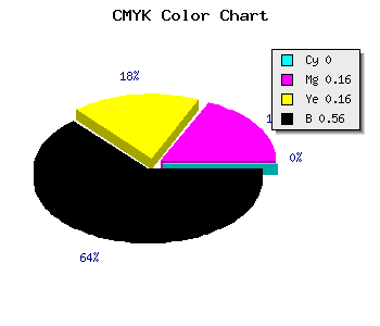 CMYK background color #6F5D5D code