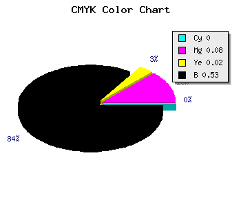 CMYK background color #776E75 code