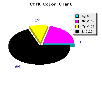 CMYK background color #B6A6AF code