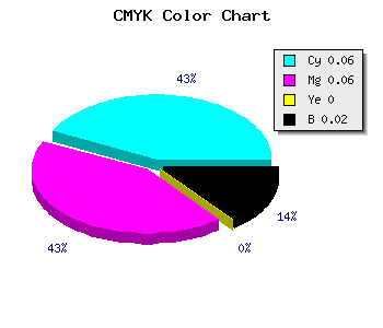 CMYK background color #EDEBFB code