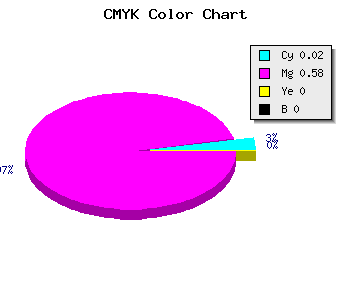 CMYK background color #F96CFF code