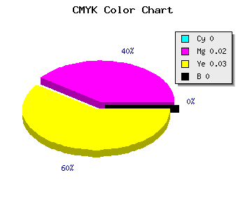 CMYK background color #FFFAF7 code