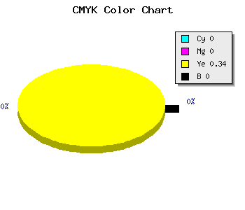 CMYK background color #FFFFA9 code