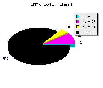 CMYK background color #453F42 code