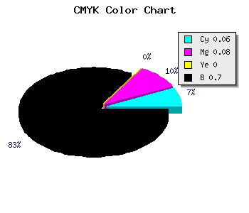 CMYK background color #48474D code