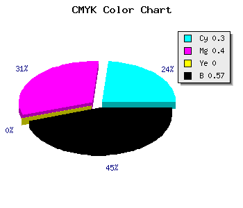 CMYK background color #4C416D code