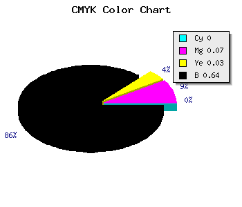 CMYK background color #5C5659 code