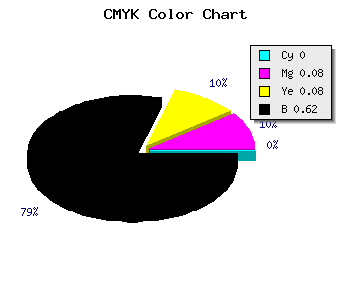 CMYK background color #625A5A code