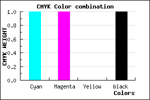 #000001 color CMYK mixer