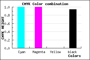 #00000F color CMYK mixer