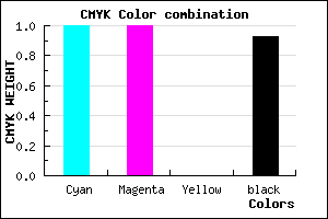 #000011 color CMYK mixer