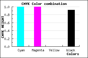 #000015 color CMYK mixer