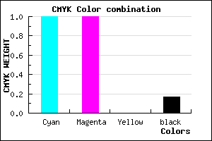 #0000D3 color CMYK mixer