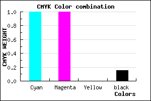 #0000DA color CMYK mixer