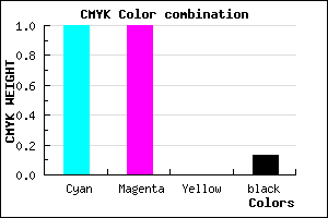 #0000DD color CMYK mixer