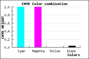 #0000F4 color CMYK mixer
