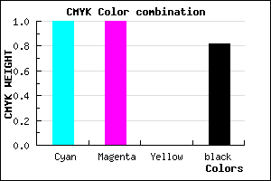 #00002D color CMYK mixer