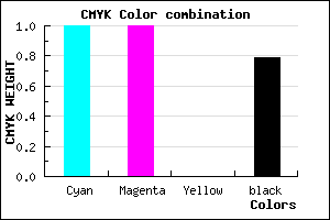 #000035 color CMYK mixer
