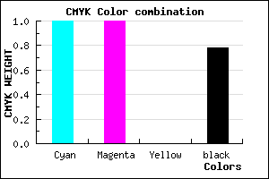 #000037 color CMYK mixer