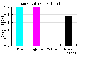 #00003A color CMYK mixer