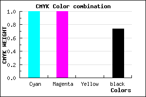#000042 color CMYK mixer
