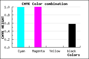 #01006C color CMYK mixer