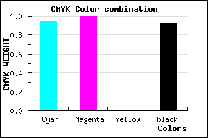 #010011 color CMYK mixer