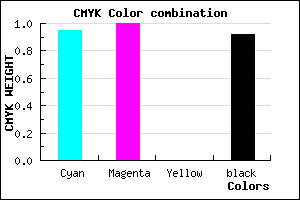 #010015 color CMYK mixer