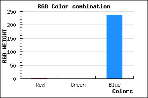rgb background color #0100EC mixer