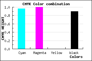 #010019 color CMYK mixer