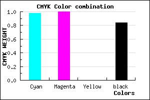 #010028 color CMYK mixer