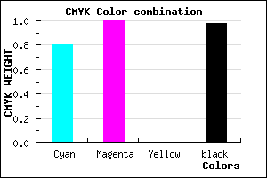 #010005 color CMYK mixer