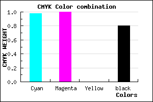 #010032 color CMYK mixer
