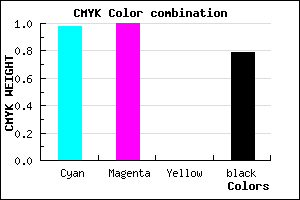 #010036 color CMYK mixer