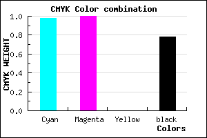 #010037 color CMYK mixer
