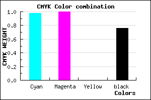 #01003D color CMYK mixer