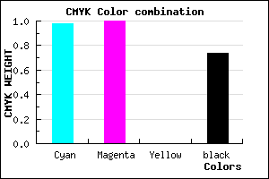 #010042 color CMYK mixer