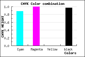 #010008 color CMYK mixer